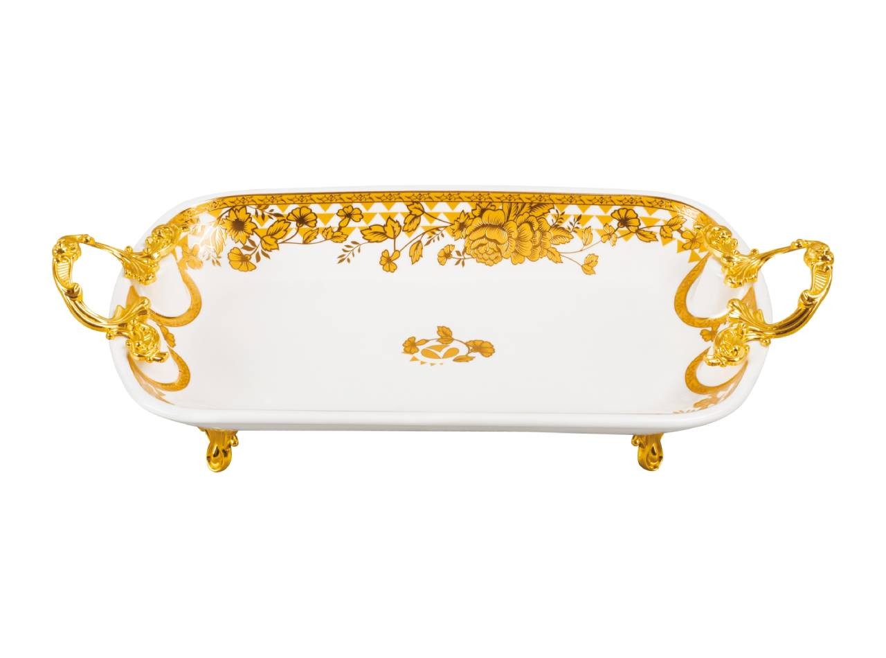 Piring Persegi Panjang dengan Pegangan CRP141 Gemini